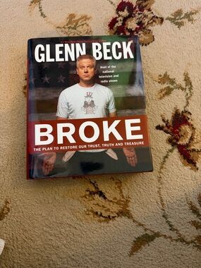 Glenn Beck "Broke" Hardcover Book - White & Red Cover